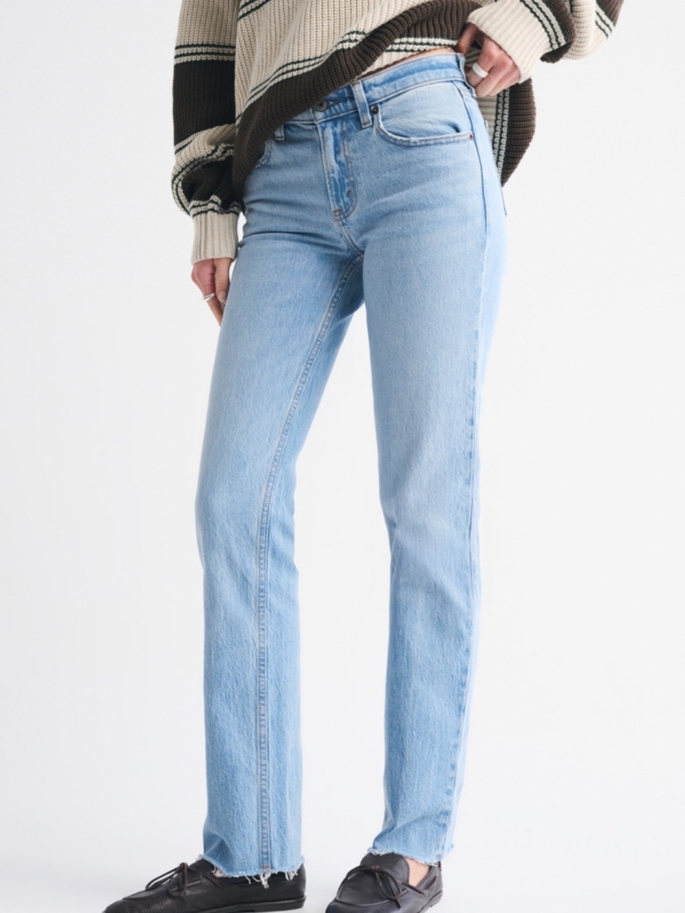 Abercrombie & Fitch The 90’s Straight Jean - mid rise